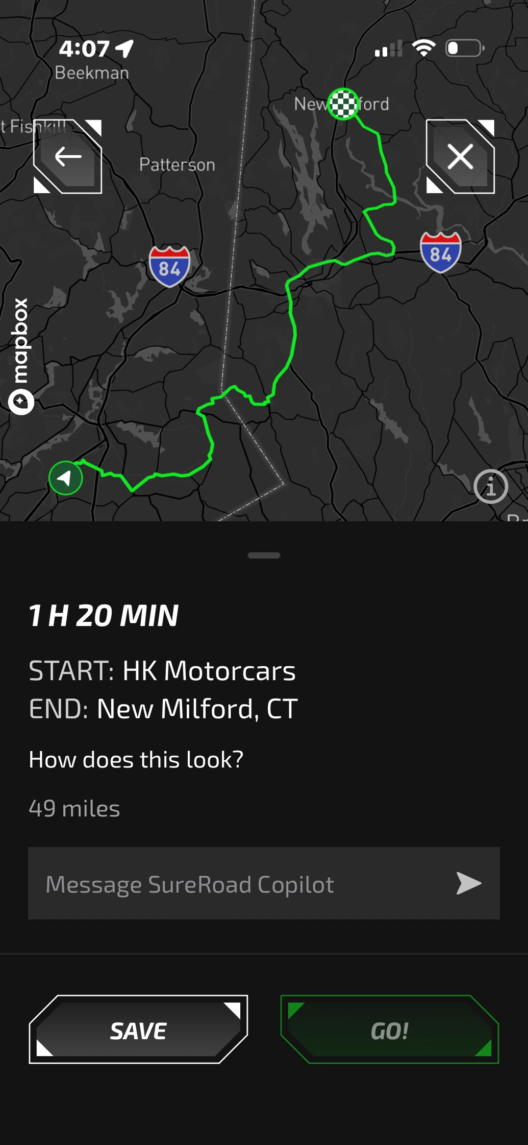 Updated route
